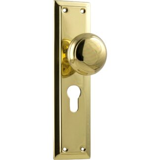 Tradco 0981E Richmond Knob Euro Polished Brass 200x50mm