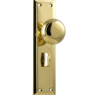 Tradco 0981P Richmond Knob Privacy Polished Brass 200x50mm