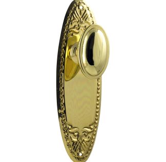 Tradco 0986 Fitzroy Knob Passage Polished Brass 205x63mm