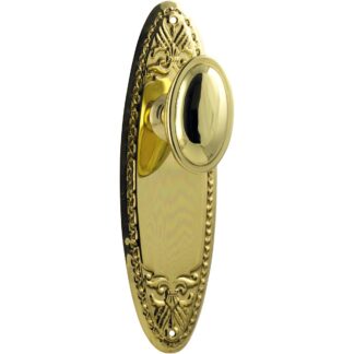 Tradco Finely Detailed Knobsets 9 Tradco 0986 Fitzroy Knob Passage Polished Brass 205x63mm
