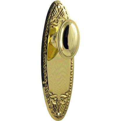 Tradco 0986 Fitzroy Knob Passage Polished Brass 205x63mm