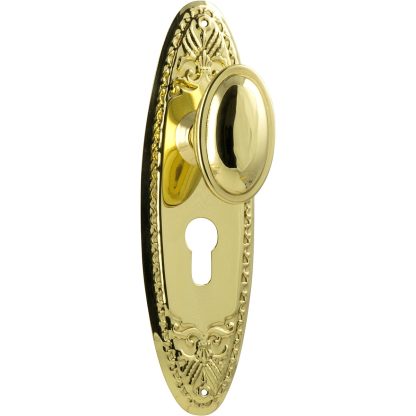 Tradco 0986E Fitzroy Knob Euro Polished Brass 205x63mm