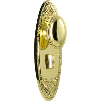 Tradco 0986P Fitzroy Knob Privacy Polished Brass 205x63mm