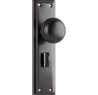 Tradco 0991P - Richmond Knob Privacy - Antique Copper - 200x50mm