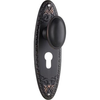 Tradco Finely Detailed Knobsets 14 Tradco 0996E Fitzroy Knob Euro Antique Copper 205x63mm