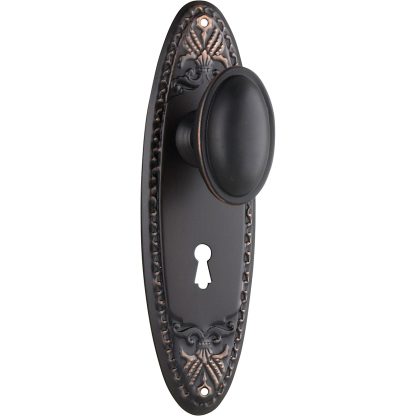 Tradco 0997 Fitzroy Knob Lock Antique Copper 205x63mm