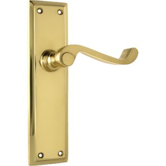 Door Lever Milton Latch Polished Brass