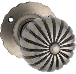 Tradco 1013 Fluted Mortice Knob 55mm Cast Polished Metal