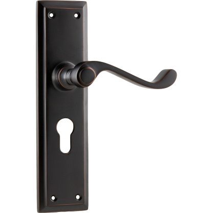 Door Lever Milton Euro Antique Copper