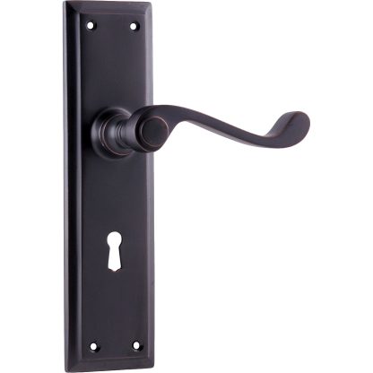 Door Lever Milton Lock Antique Copper