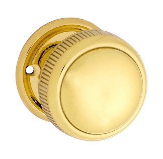 Tradco 1022 Mortice Knob Milled Edge 52mm Polished Brass