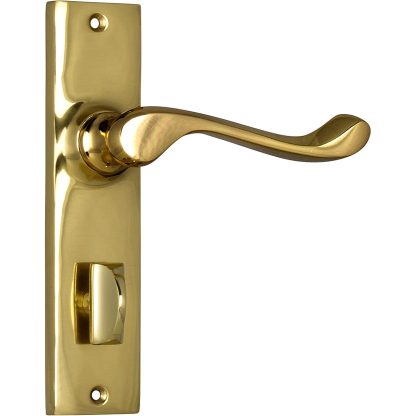 1025P Fremantle Lever Privacy - Polished Brass from Tradco