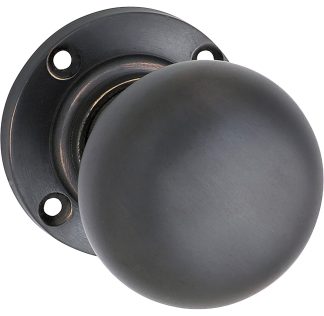 1030 - Victorian Mortice Knob 57mm - Antique Copper - 68mm(P)