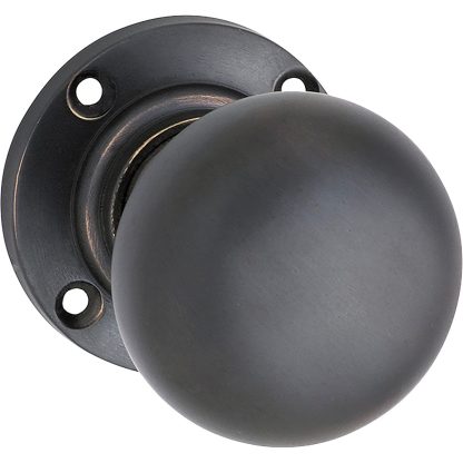 1030 - Victorian Mortice Knob 57mm - Antique Copper - 68mm(P)