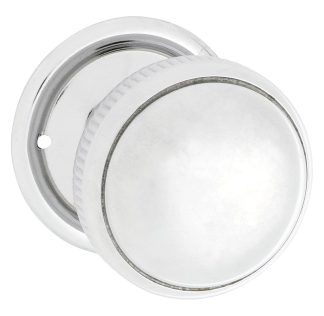 Tradco 1031 Door Knob Mortice Milled Edge Chrome Plated D45xP46mm BP45mm