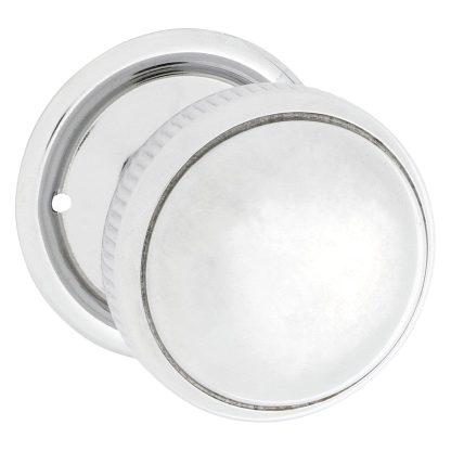 Tradco 1031 Door Knob Mortice Milled Edge Chrome Plated D45xP46mm BP45mm