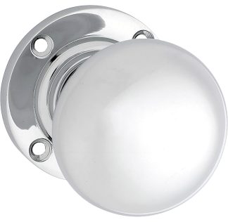 1040 - Victorian Mortice Knob 54mm - Chrome Plate - 68mm(P)