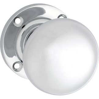 1040 - Victorian Mortice Knob 54mm - Chrome Plate - 68mm(P)