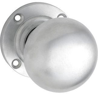 1041 - Victorian Mortice Knob 57mm - Satin Chrome Plate - 68mm(P)