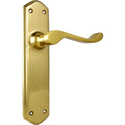 Tradco 1042 Windsor Lever Passage Polished Brass 200x45mm 60mm(P)