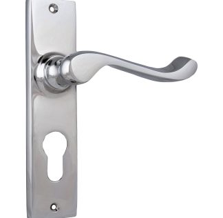 1045E Fremantle Lever Euro, Tradco. Chrome Plate 150x35mm - 50mm(P)