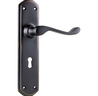 Tradco 1048 Windsor Lever Lock Antique Copper 200x45mm 60mm(P)