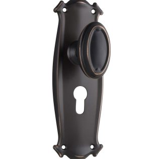 Tradco 1060E Bungalow Knob Euro Antique Copper 197x68mm