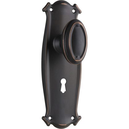 Tradco 1061 Bungalow Knob Lock Antique Copper 197x68mm