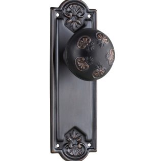 Tradco 1063 Nouveau Knob Passage Antique Copper 188x58mm