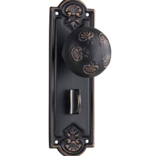 Tradco 1063P Nouveau Knob Privacy Antique Copper 188x58mm