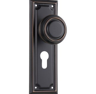 Tradco 1066E Edwardian Knob Euro Antique Copper 185x60mm