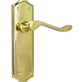 1074 Henley Lever Passage. Tradco Polished Brass. 180x50mm - 60mm(P)