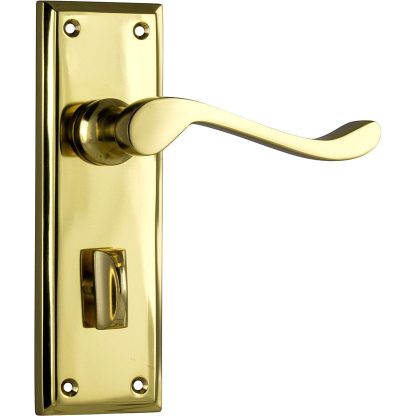 Tradco 1076P Camden Lever Privacy Polished Brass 152x50mm 60mm(P)