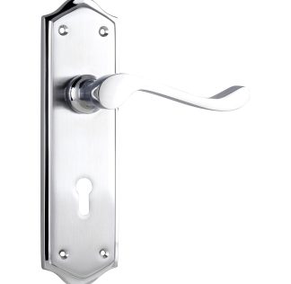 Tradco 1095 Henley Lever Lock Satin Chrome 180x50mm 60mm(P)