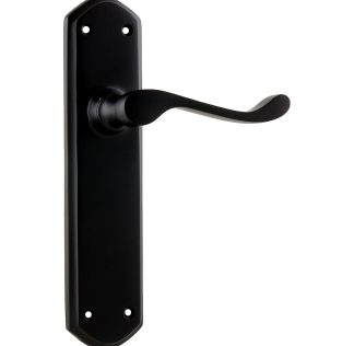 Tradco 1927 Windsor Lever Passage Matt Black 200x45mm 60mm(P)