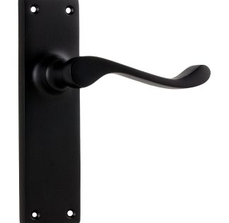 Tradco 1930 Door Lever Victorian Latch Matt Black