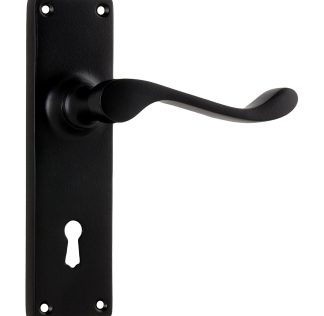 Tradco 1931 Door Lever Victorian Lock Matt Black