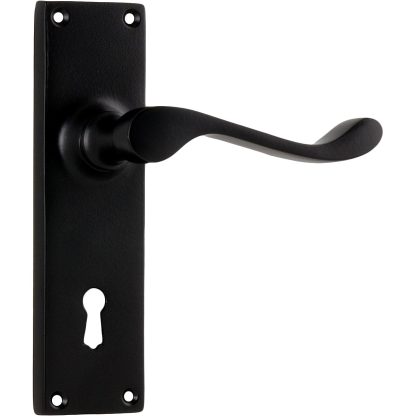 Tradco 1931 Door Lever Victorian Lock Matt Black