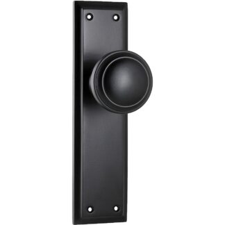 Door Knob Milton Latch Matt Black