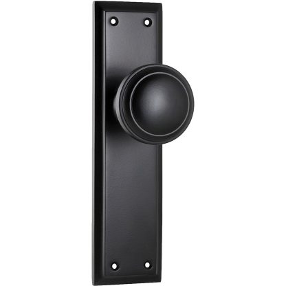 Door Knob Milton Latch Matt Black