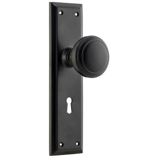 Door Knob Milton Lock Matt Black