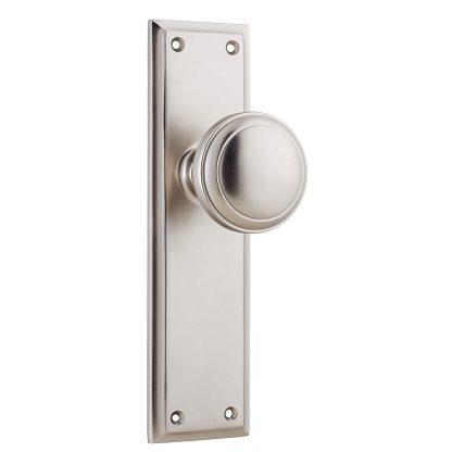 Door Knob Milton Latch Satin Nickel