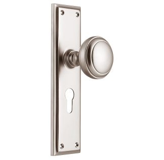 Door Knob Milton Euro Satin Nickel