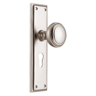 Door Knob Milton Euro Satin Nickel