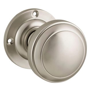 Door Knob Milton Round Rose Satin Nickel