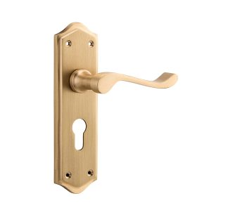 Tradco 6633E Henley Lever Euro Satin Brass 180x50mm