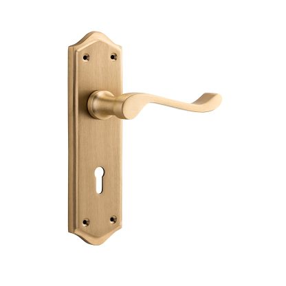 Tradco 6634 Henley Lever Lock Satin Brass 180x50mm