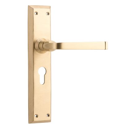 Tradco 6637E Menton Lever Euro Satin Brass 225x50mm