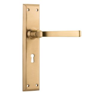Tradco 6638 Menton Lever Lock Satin Brass 225x50mm