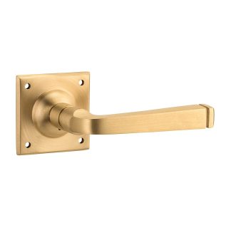 Tradco 6639 Menton Lever on Square Rose Satin Brass 60x60mm